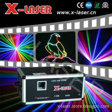 5W RGB Full Color Animation Laser Light (X-RGB5000A)